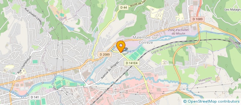 localisation de l'entreprise SCI LES COURRIERES à MALEMORT