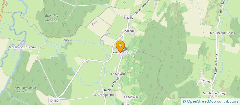 localisation de l'entreprise SCI LES COURS DESBOIS  BRAY