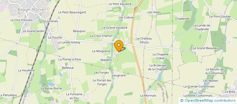 localisation de l'entreprise SCI LES COURS PARIS  BAGUER-MORVAN