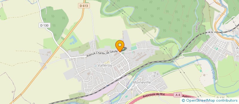 localisation de l'entreprise SCI LES COURTIERS à VALLEROY