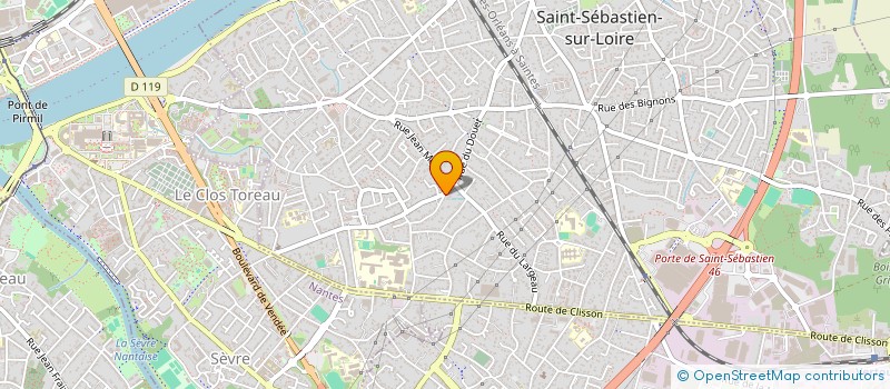 localisation de l'entreprise SCI LES COURTILS à SAINT-SEBASTIEN-SUR-LOIRE