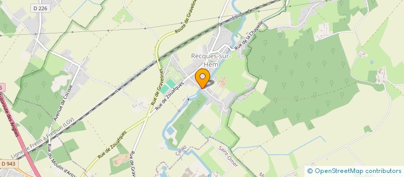 localisation de l'entreprise SCI LES COURTILS  RECQUES-SUR-HEM