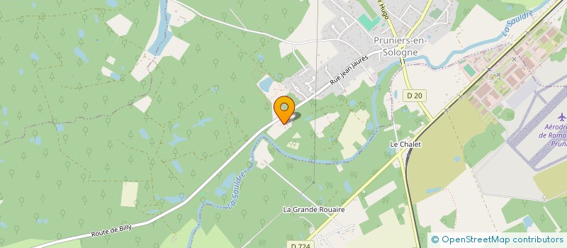 localisation de l'entreprise SCI LES COURTILS-PRUNIERS  PRUNIERS-EN-SOLOGNE