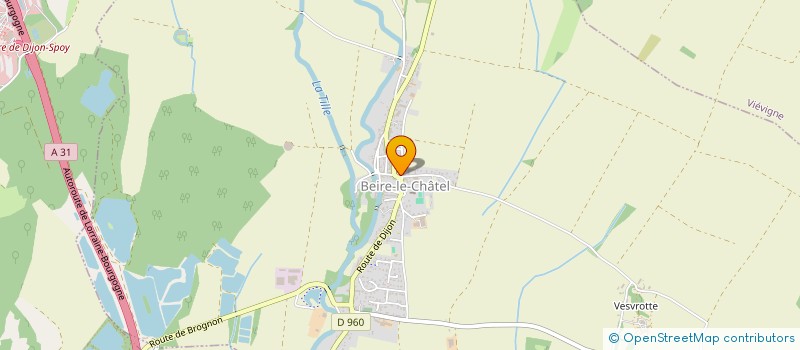 localisation de l'entreprise SCI LES COURTOIS  BEIRE-LE-CHATEL