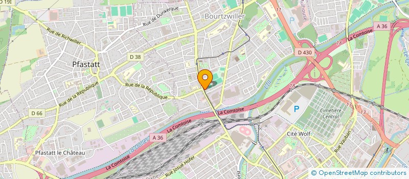 localisation de l'entreprise SCI LES COUSINADES  MULHOUSE