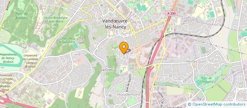 localisation de l'entreprise SCI LES COUSINES  VANDUVRE-LES-NANCY