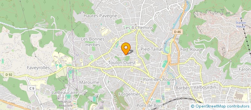 localisation de l'entreprise SCI LES COUSINS  TOULON