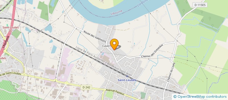 localisation de l'entreprise SCI LES COUSINS  SAINT-LOUBES