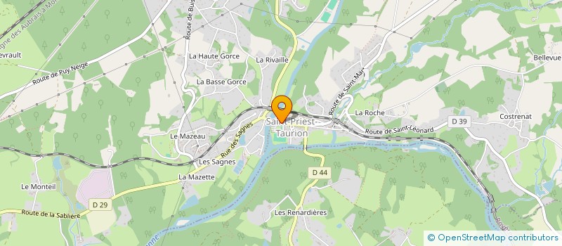 localisation de l'entreprise SCI LES COUSINS  SAINT-PRIEST-TAURION