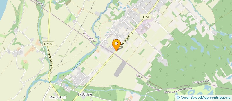 localisation de l'entreprise SCI LES COUSSEAUX à LAILLY-EN-VAL