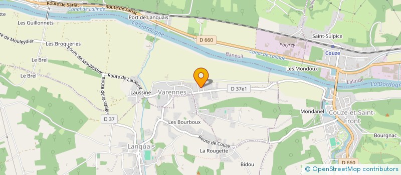 localisation de l'entreprise SCI LES COUSTALS  VARENNES