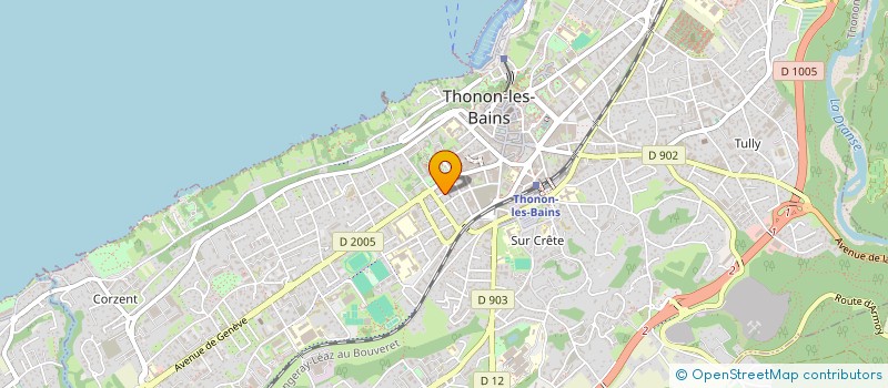 localisation de l'entreprise SCI LES COUTELIERS à THONON-LES-BAINS