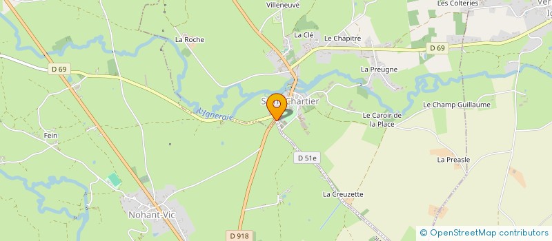localisation de l'entreprise SCI LES COUTURES à NOHANT-VIC
