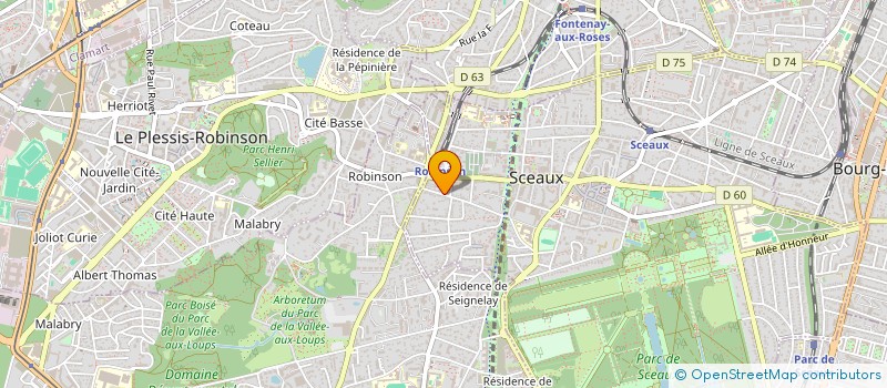 localisation de l'entreprise SCI LES COUVRES à SCEAUX