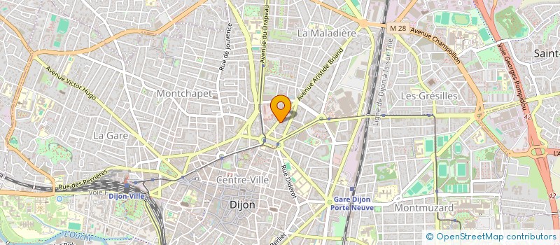 localisation de l'entreprise SCI LES CRAPAUDS à DIJON