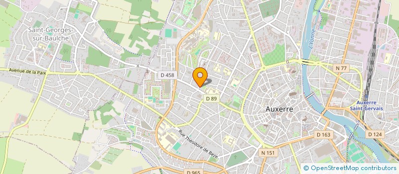 localisation de l'entreprise SCI LES CRAVATIERES à AUXERRE