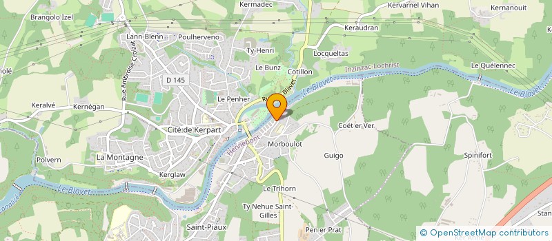 localisation de l'entreprise SCI LES CRECERELLES  HENNEBONT