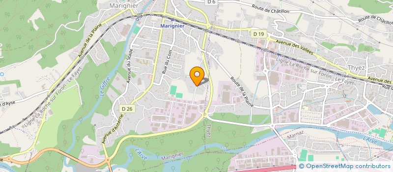 localisation de l'entreprise SCI LES CRETES  MARIGNIER