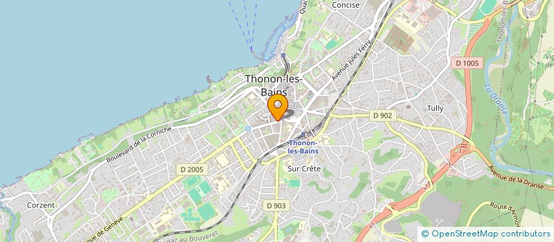 localisation de l'entreprise SCI LES CRETS à THONON-LES-BAINS