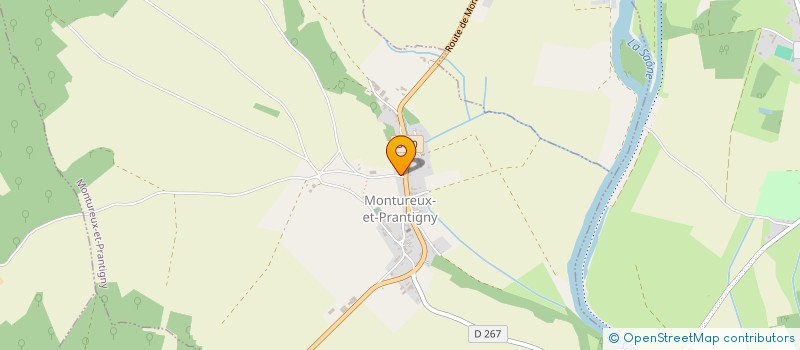 localisation de l'entreprise SCI LES CREUSES  MONTUREUX-ET-PRANTIGNY