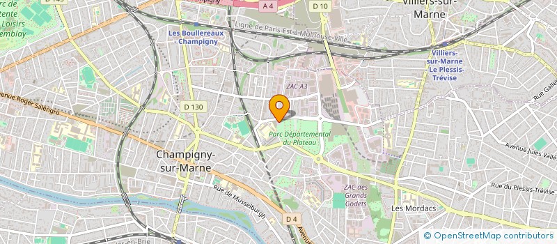 localisation de l'entreprise SCI LES CREUSES  CHAMPIGNY-SUR-MARNE