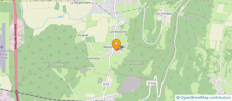 localisation de l'entreprise SCI LES CREUSES  JASSERON