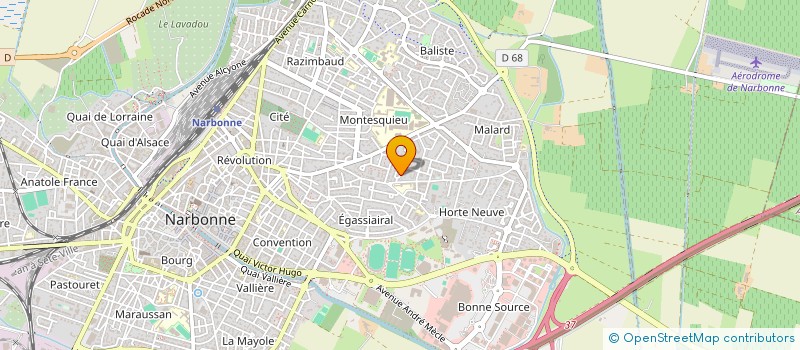 localisation de l'entreprise SCI LES CREUSOIRS à NARBONNE