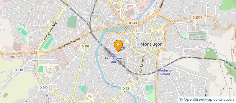 localisation de l'entreprise SCI LES CRISTALLINES à MONTLUCON
