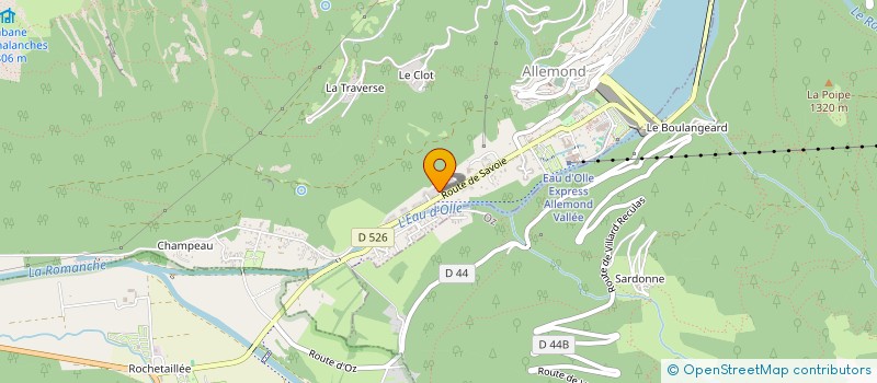 localisation de l'entreprise SCI LES CRISTAUX D'OISANS  ALLEMOND