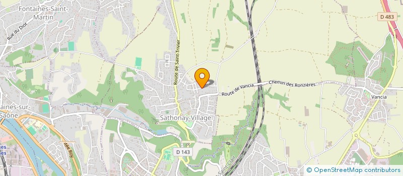 localisation de l'entreprise SCI LES CROCUS  SATHONAY-VILLAGE