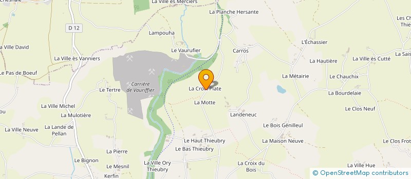 localisation de l'entreprise SCI LES CROIX PLATES  PLOUASNE