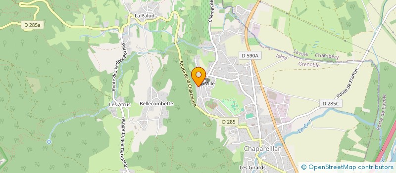 localisation de l'entreprise SCI LES CROQUILLES  CHAPAREILLAN