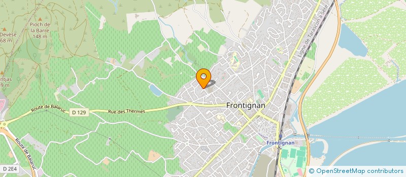 localisation de l'entreprise SCI LES CROSES à FRONTIGNAN