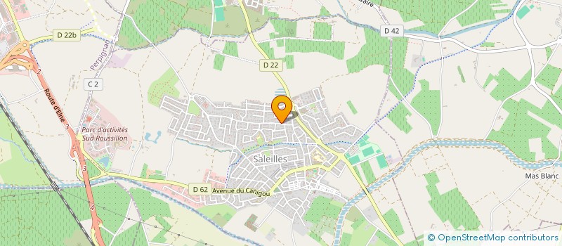 localisation de l'entreprise SCI LES CROUETTES  SALEILLES