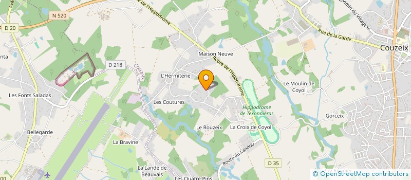 localisation de l'entreprise SCI LES CROUTONS à COUZEIX