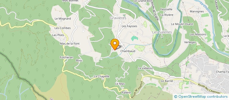localisation de l'entreprise SCI LES CROZES à GRAVIERES