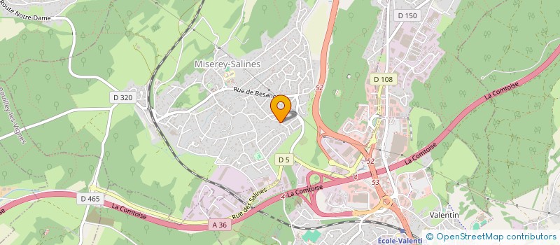 localisation de l'entreprise SCI LES CRYOTS  MISEREY SALINES