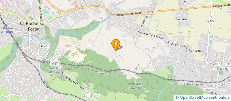 localisation de l'entreprise SCI LES CRYS 63  LA ROCHE SUR FORON