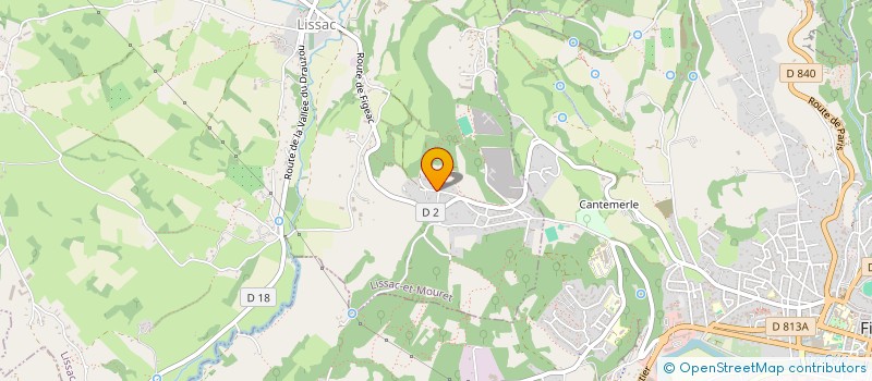 localisation de l'entreprise SCI LES CUIVRES  LISSAC-ET-MOURET