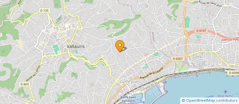 localisation de l'entreprise SCI LES CYCAS à VALLAURIS