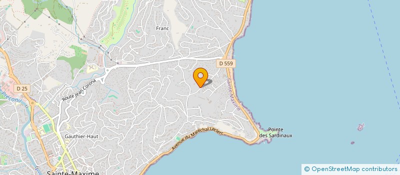 localisation de l'entreprise SCI LES CYCAS  SAINTE-MAXIME