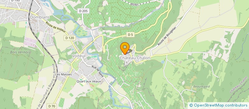 localisation de l'entreprise SCI LES CYCLADES  CHATEAU-CHALON