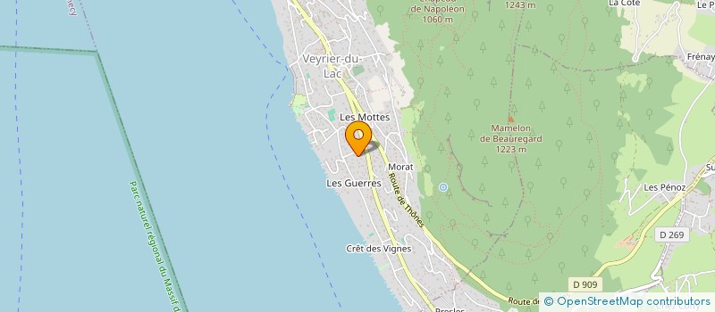 localisation de l'entreprise SCI LES CYGNES  VEYRIER-DU-LAC