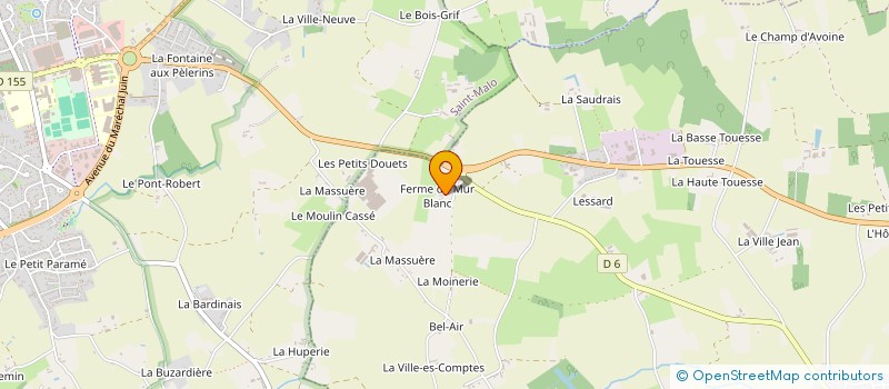 localisation de l'entreprise SCI LES CYGNES  SAINT-MELOIR-DES-ONDES