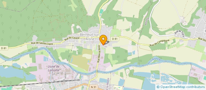 localisation de l'entreprise SCI LES CYGNES  BERNEUIL-SUR-AISNE