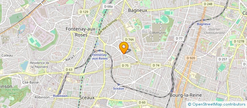 localisation de l'entreprise SCI LES CYGNES à FONTENAY-AUX-ROSES