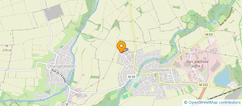 localisation de l'entreprise SCI LES CYGNES  HOLTZHEIM