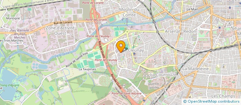 localisation de l'entreprise SCI LES CYGNES ROSES  RENNES