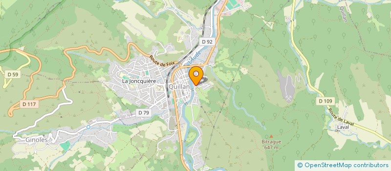 localisation de l'entreprise SCI LES CYMES D'AUCLE à QUILLAN