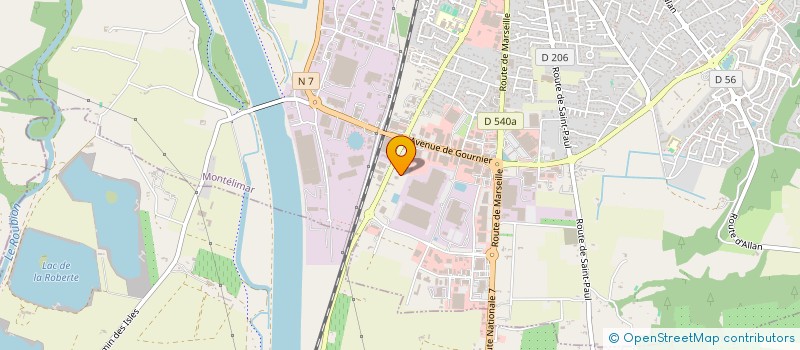 localisation de l'entreprise SCI LES CYPRES à MONTELIMAR